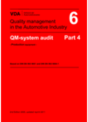 VDA  6 Part 4 QM System Audit - Production equipment 3rd Edition: 2017
